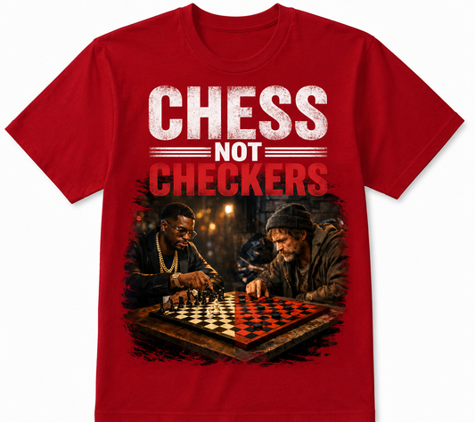Chess Not Checkers Red Graphic Tee